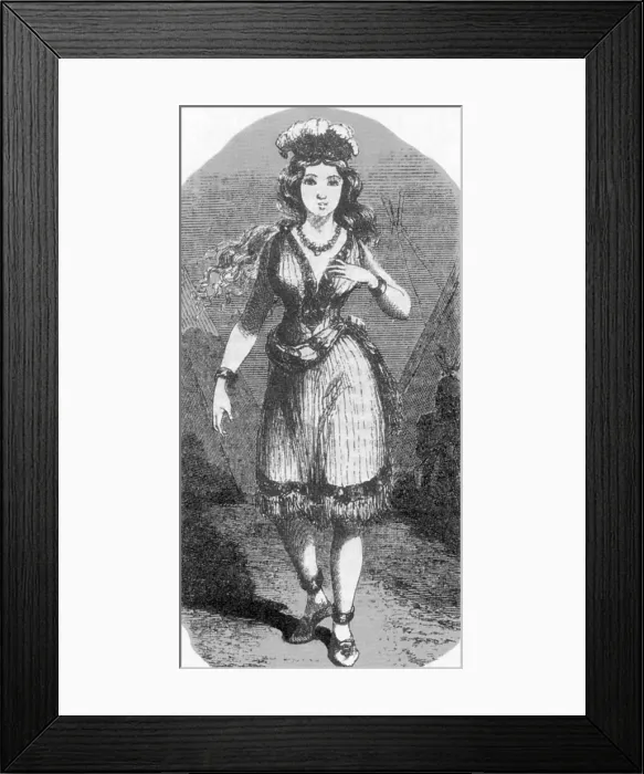 Framed Print : Virginia Dare, First American Settler Baby