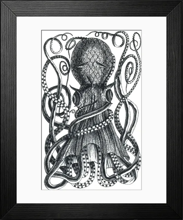 Framed Print : Octopus, 18th Century Framed Print : Octopus, 18th Century