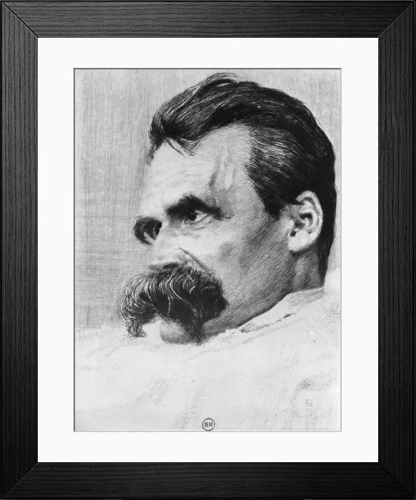 Framed Print : Friedrich Wilhelm Nietzsche, German Philosopher