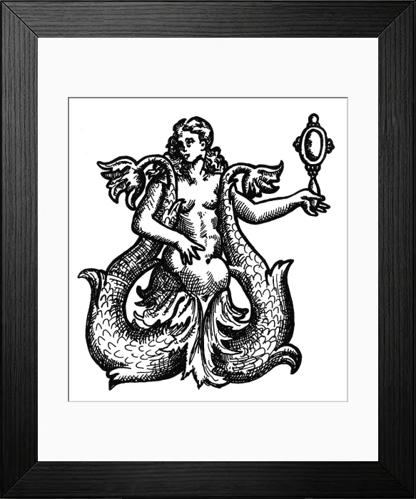 Framed Print : Mermaid, Legendary Creature