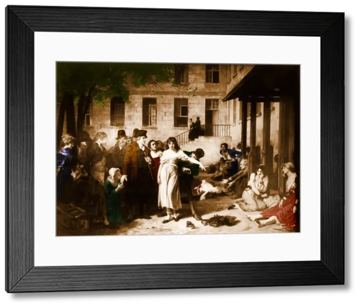 Framed Print : Pitie-Salpetriere Hospital, 1795 Framed Print : Pitie-Salpetriere Hospital, 1795