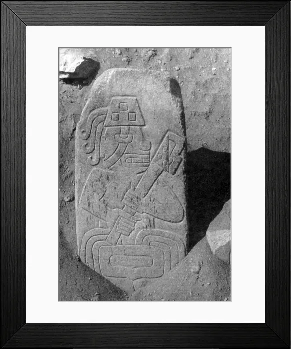 Framed Print : Cerro Sechin, Warrior-Priest, 1600 BC Framed Print : Cerro Sechin, Warrior-Priest, 1600 BC