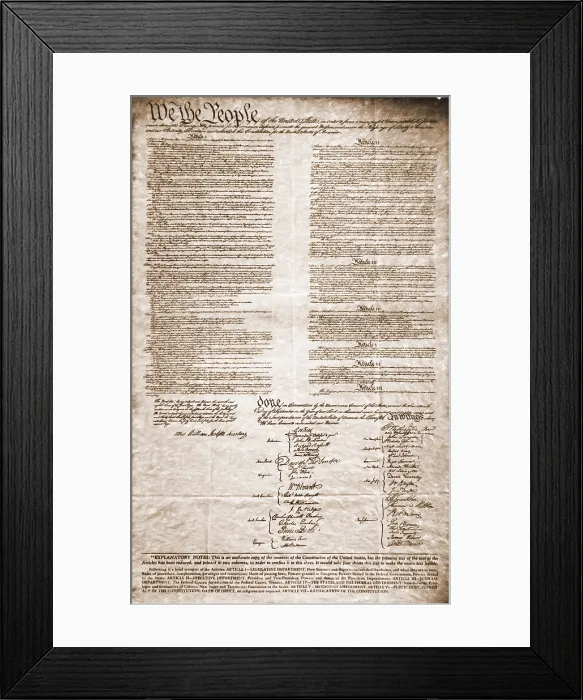 Framed Print : United States Constitution Framed Print : United States Constitution
