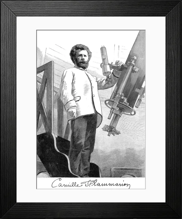 Framed Print : Camille Flammarion, French Astronomer Framed Print : Camille Flammarion, French Astronomer