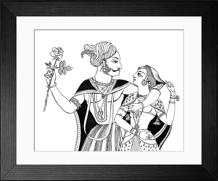 Framed Print : Discovery of Rose Oil, 1582
