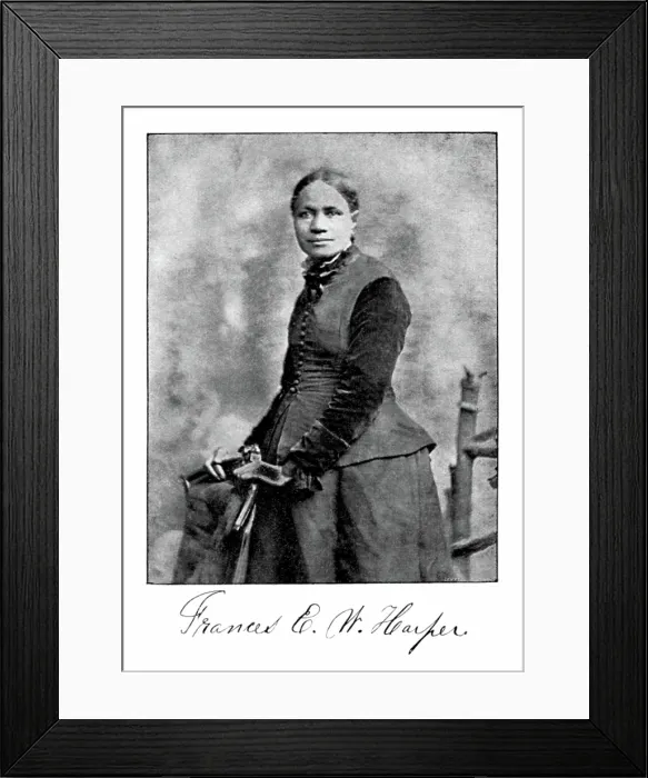Framed Print : Frances Harper, American Abolitionist and Author Framed Print : Frances Harper, American Abolitionist and Author