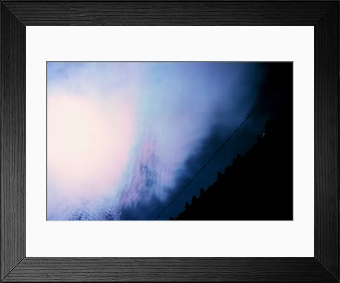 Framed Print : Irisation or iridescence in super-cooled cloud droplets in cirrocumulus