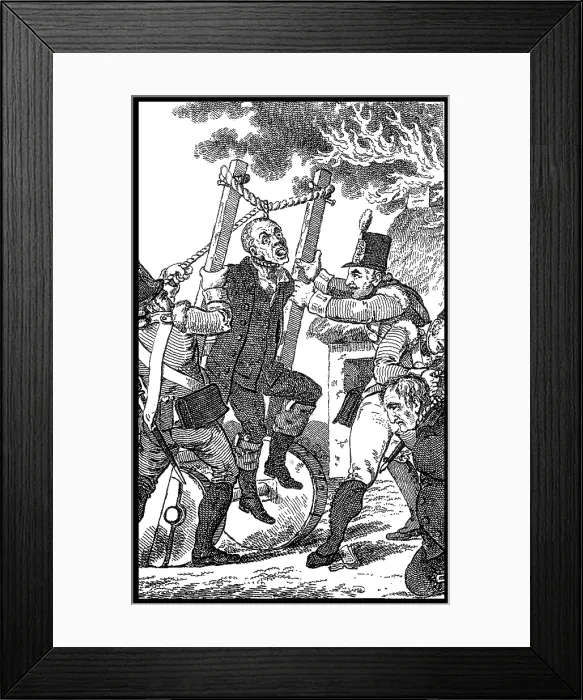 Framed Print : Irish Rebellion of 1798, Half-Hanging Torture Framed Print : Irish Rebellion of 1798, Half-Hanging Torture