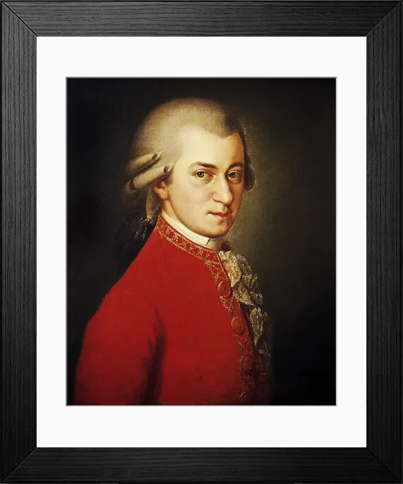Framed Print : Wolfgang Amadeus Mozart, Austrian Composer Framed Print : Wolfgang Amadeus Mozart, Austrian Composer
