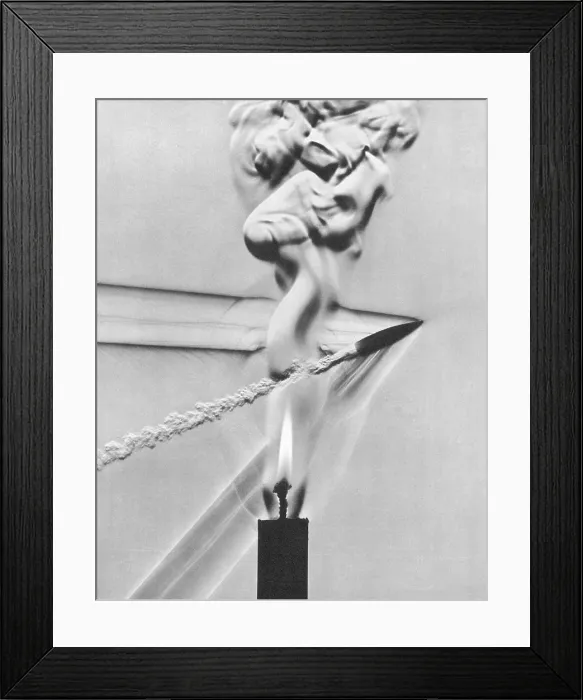Framed Print : Bullet Shot Through Candle Flame Framed Print : Bullet Shot Through Candle Flame