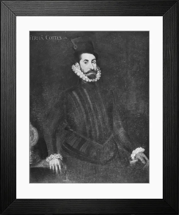 Framed Print : Hernan Cortes, Spanish Conquistador Framed Print : Hernan Cortes, Spanish Conquistador
