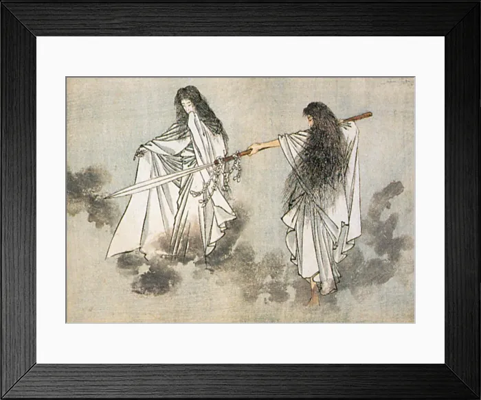 Framed Print : Izanagi and Izanami, Japanese Gods