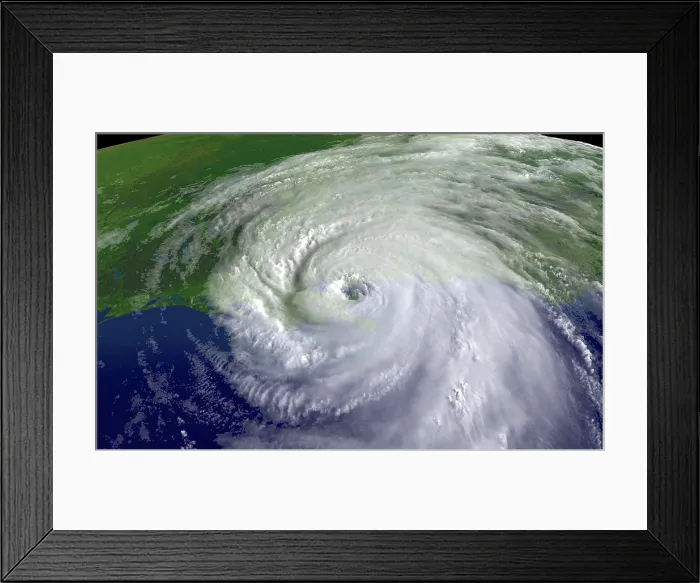 Framed Print : Hurricane Katrina Framed Print : Hurricane Katrina