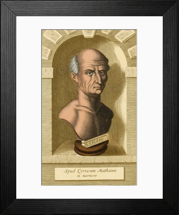 Framed Print : Cicero, Ancient Roman Philosopher