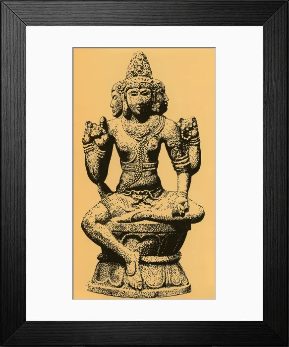 Framed Print : Brahma, Hindu God