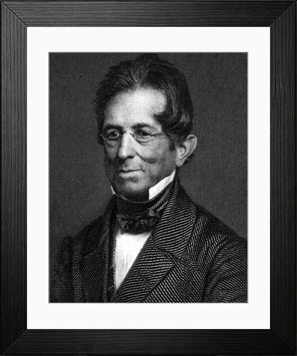 Framed Print : Thomas Hopkins Gallaudet, American Educator Framed Print : Thomas Hopkins Gallaudet, American Educator
