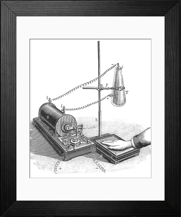 Framed Print : Roentgen's X-Ray Machine, 19th Century Framed Print : Roentgen's X-Ray Machine, 19th Century