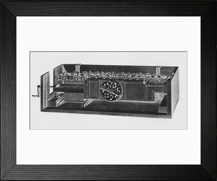 Framed Print : Step Reckoner, Leibniz Mechanical Calculator Framed Print : Step Reckoner, Leibniz Mechanical Calculator