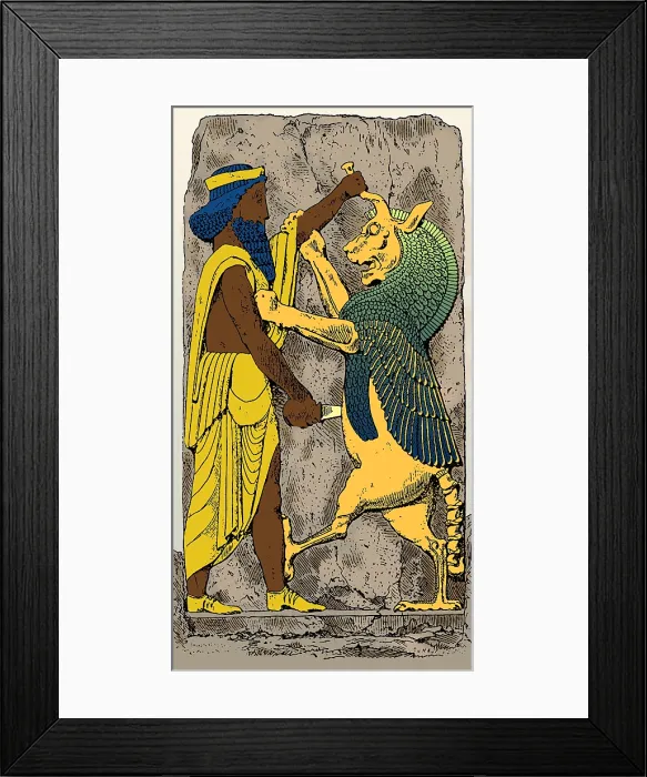 Framed Print : King Battles Griffin, Palace of Darius, Persepolis Framed Print : King Battles Griffin, Palace of Darius, Persepolis