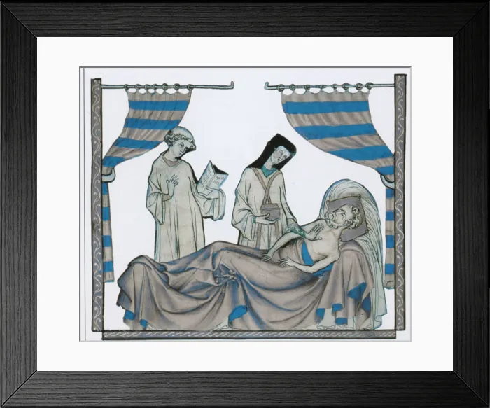 Framed Print : Last Rites, Middle Ages Framed Print : Last Rites, Middle Ages