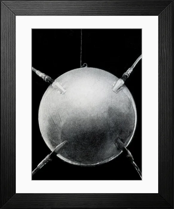 Framed Print : Sputnik 1, First Artificial Satellite, 1957 Framed Print : Sputnik 1, First Artificial Satellite, 1957