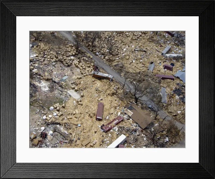Framed Print : Hurricane Katrina Damage
