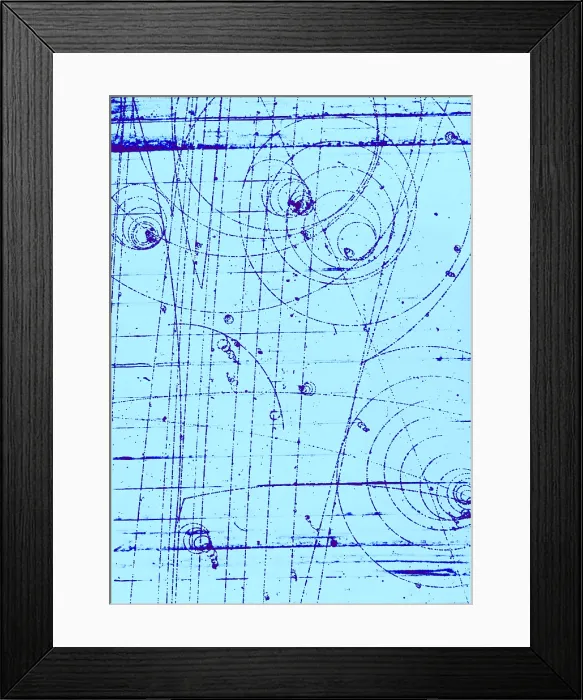 Framed Print : Omega-Minus Particle, First Observation, 1964 Framed Print : Omega-Minus Particle, First Observation, 1964