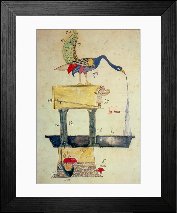 Framed Print : Egyptian Handwashing Invention, 14th C Framed Print : Egyptian Handwashing Invention, 14th C
