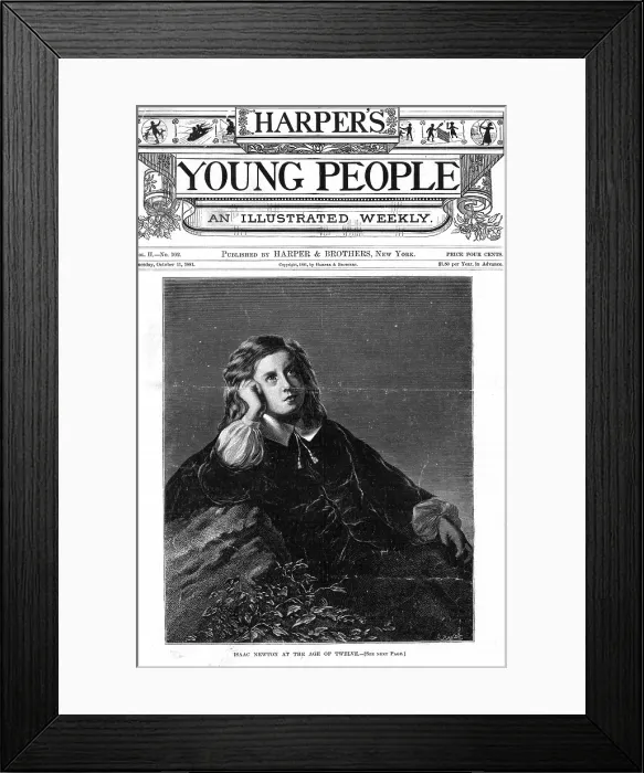 Framed Print : Young Isaac Newton, 1654 Framed Print : Young Isaac Newton, 1654
