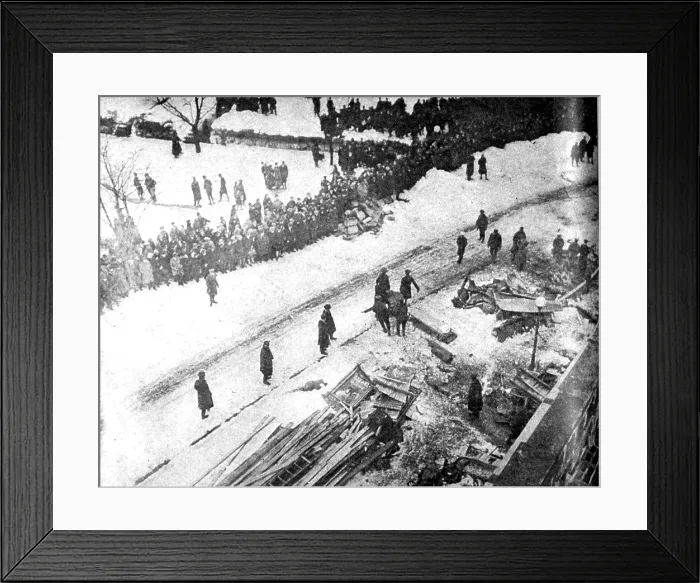 Framed Print : Knickerbocker Storm Damage, 1922 Framed Print : Knickerbocker Storm Damage, 1922