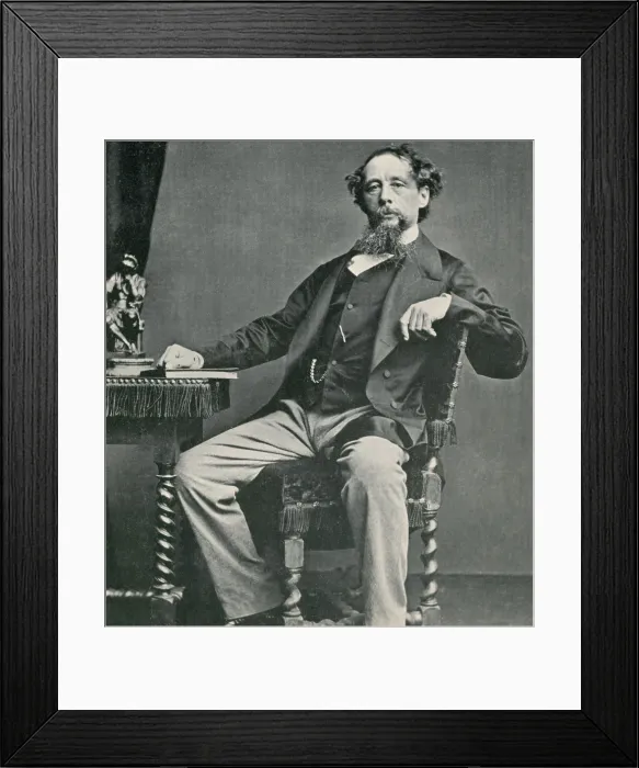 Framed Print : Charles Dickens, English Author