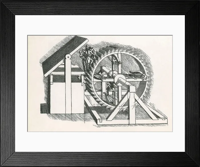 Framed Print : Da Vinci Invention, Military Engine Framed Print : Da Vinci Invention, Military Engine