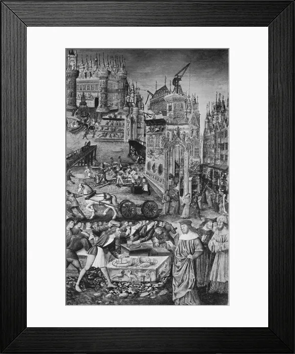 Framed Print : Reconstruction of Troy, 13th Century BC Framed Print : Reconstruction of Troy, 13th Century BC
