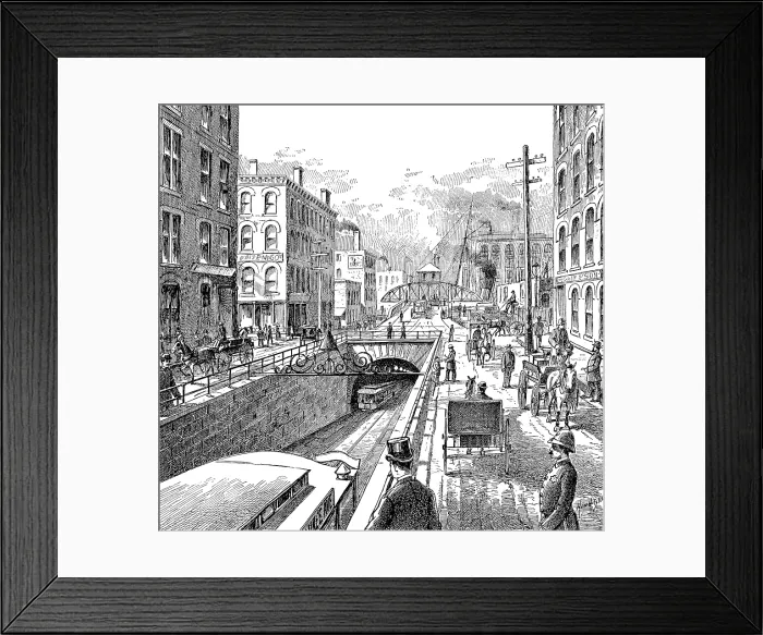 Framed Print : Chicago, Washington Street Tunnel, 1911 Framed Print : Chicago, Washington Street Tunnel, 1911