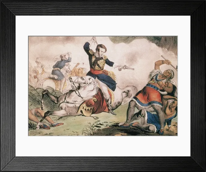 Framed Print : War of 1812, Battle of Thames, Death of Tecumseh Framed Print : War of 1812, Battle of Thames, Death of Tecumseh