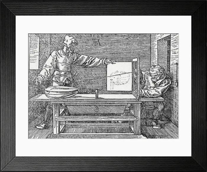 Framed Print : Durer's Perspective Drawing of a Lute Framed Print : Durer's Perspective Drawing of a Lute