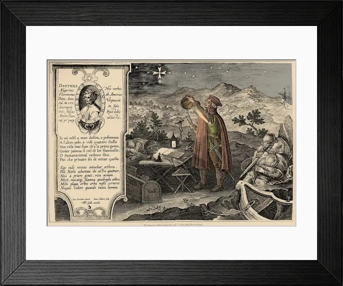 Framed Print : Nova Reperta, Vespucci Discovering the Southern Cross Framed Print : Nova Reperta, Vespucci Discovering the Southern Cross