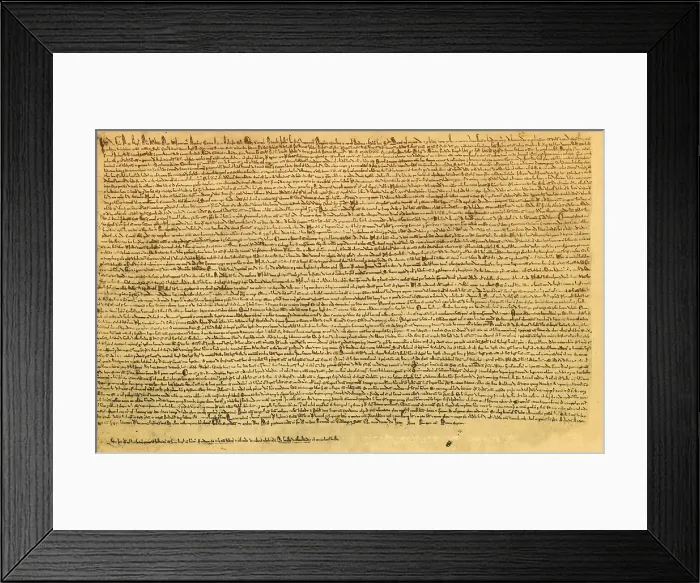 Framed Print : Magna Carta, 1215 Framed Print : Magna Carta, 1215