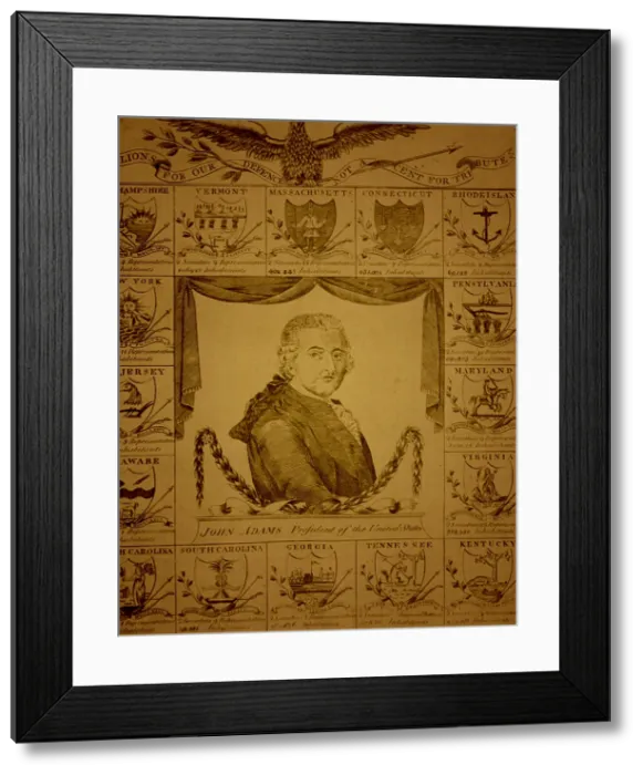 Framed Print : John Adams, 2nd U.S. President Framed Print : John Adams, 2nd U.S. President
