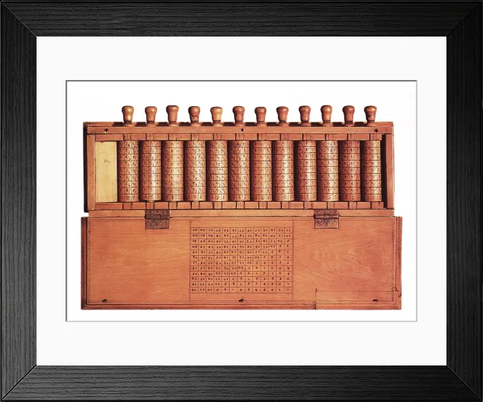 Framed Print : Napier's Bones Framed Print : Napier's Bones