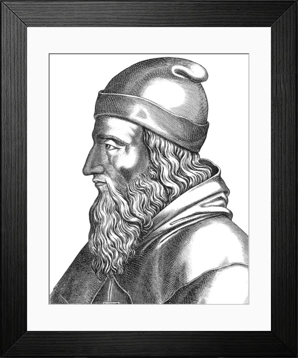 Framed Print : Aristotle, Ancient Greek Philosopher and Polymath