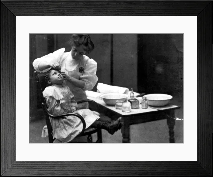 Framed Print : School Nurse, 1910