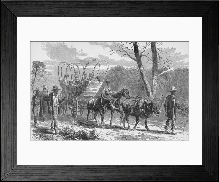 Framed Print : Federal Camp Contraband, 19th Century