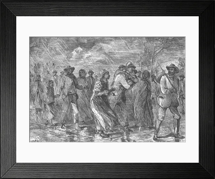 Framed Print : Escaping to Underground Railroad Framed Print : Escaping to Underground Railroad