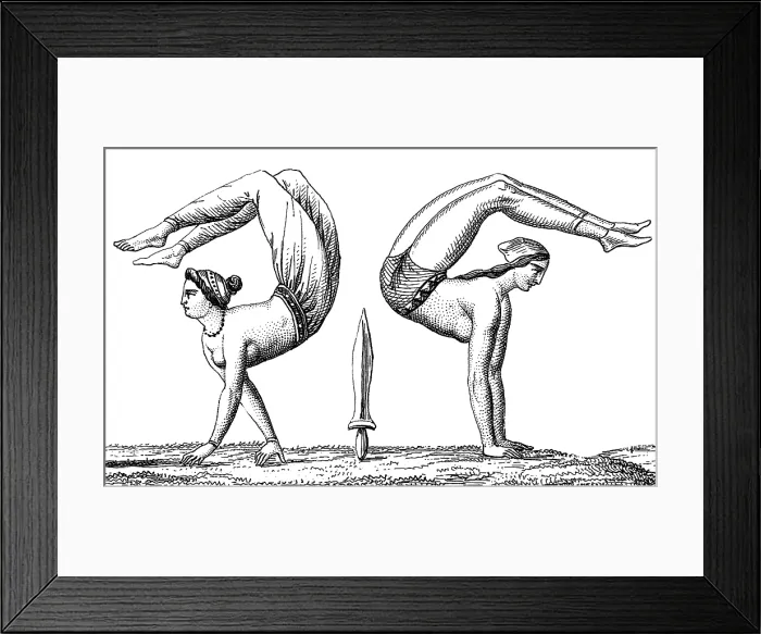 Framed Print : Ancient Greek Gymnastics Framed Print : Ancient Greek Gymnastics