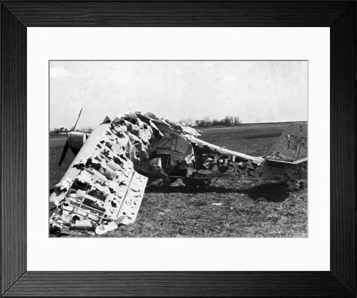 Framed Print : Light Aircraft after Hailstorm