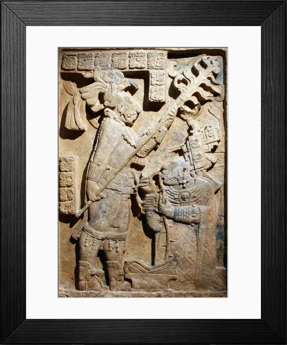 Framed Print : Bloodletting Ritual, 709 AD Framed Print : Bloodletting Ritual, 709 AD