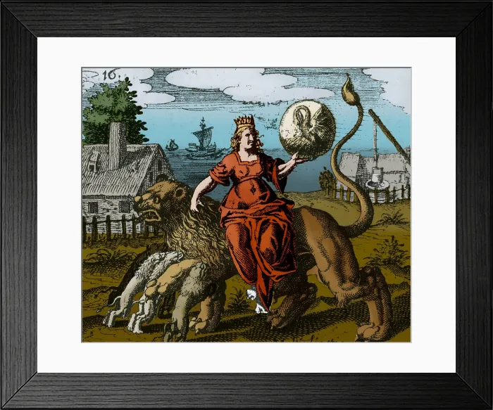 Framed Print : Alchemy Illustration Framed Print : Alchemy Illustration