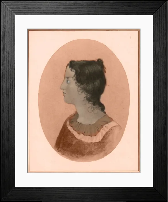 Framed Print : Emily Bronte, English Author Framed Print : Emily Bronte, English Author