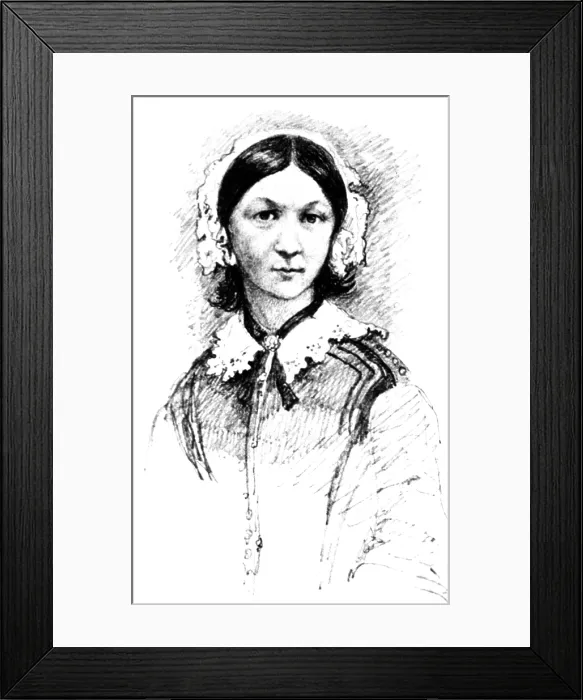 Framed Print : Florence Nightingale, English Nurse and Statistician Framed Print : Florence Nightingale, English Nurse and Statistician